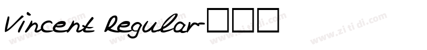 Vincent Regular字体转换